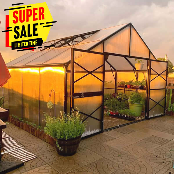 GM13 - Grow More 13' x 13' Greenhouse Kit