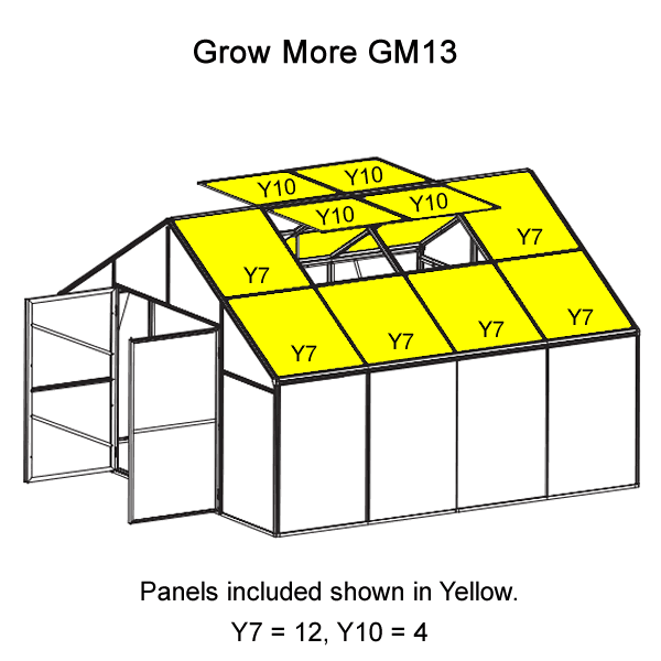 Grow More Replacement Roof Panel Set - 2533500