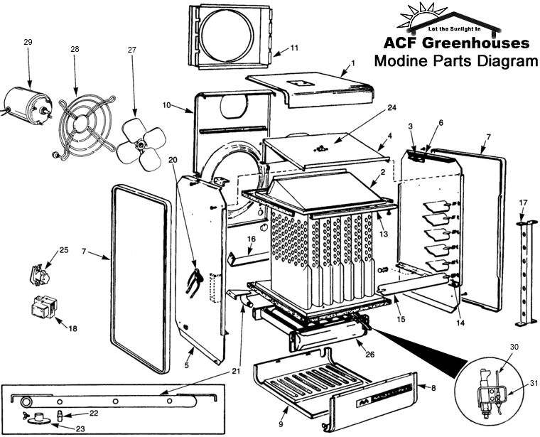 Modine Heater Fan Motor - 4045