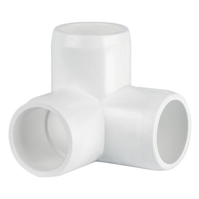 PVC Fitting - 3 Way Elbow Connector