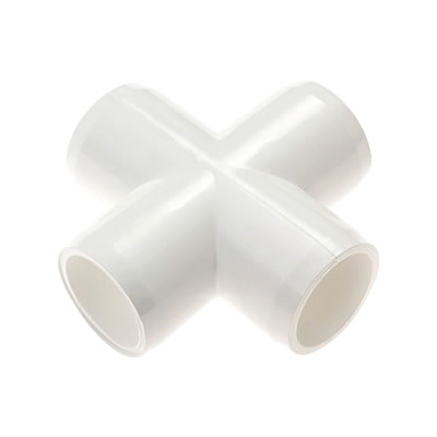 PVC Fitting - 4 Way Cross Connector