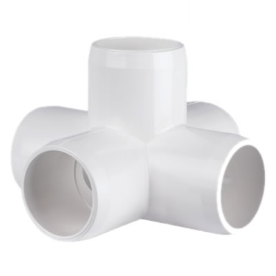PVC Fitting - 4 Way Elbow Connector #PB