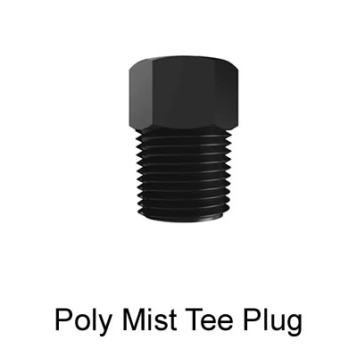 PVC Mist Tee Plug