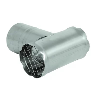 Stainless Steel Category 3 Vent Screened Termination Tee