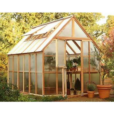 Sunshine 8' Wide Redwood Greenhouses - 2595