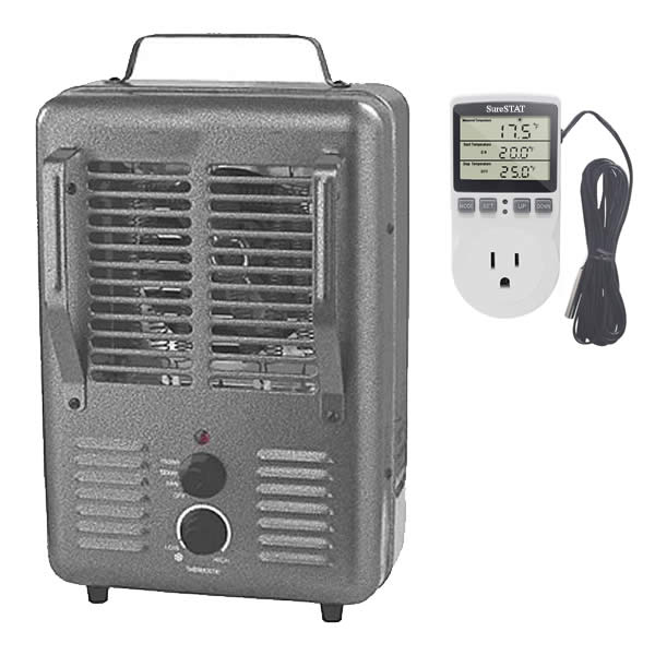 120v Electric Space Heater + Digital Thermostat