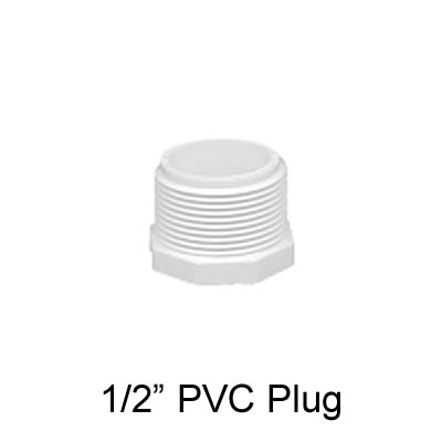 1/2" PVC Threaded Plug (5 pack)