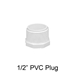 1/2" PVC Threaded Plug (5 pack) - 5022355F